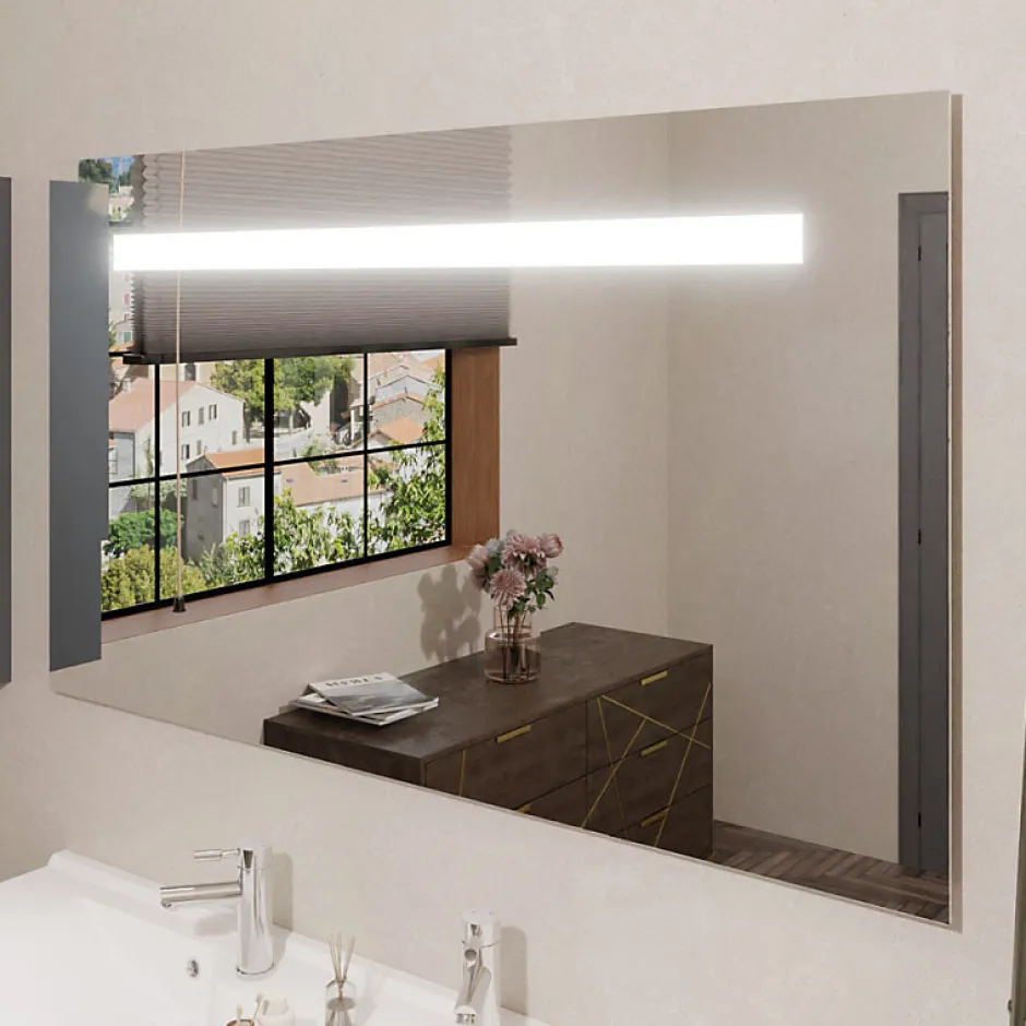 Cuisibane Miroir lumineux ELEGANCE 140x80 cm - sans interrupteur