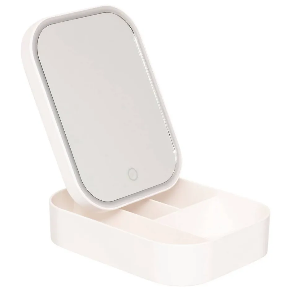 5Five Miroir lumineux L19,8cm - Blanc-* Miroir Simple