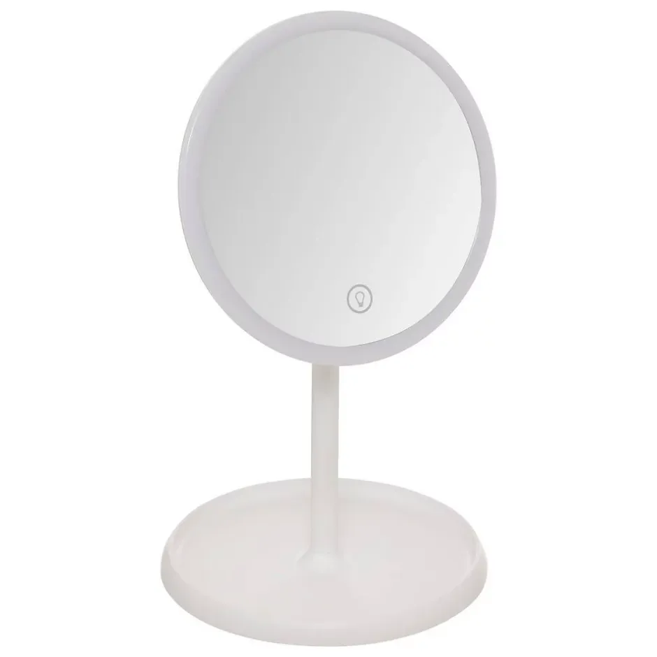 5Five Miroir lumineux L19cm blanc - Blanc-