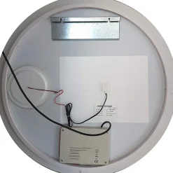 Créazur France Miroir lumineux rond RONDINARA Diamètre 80cm - antibuée, horloge et loupe* Miroir Lumineux