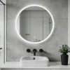 Mon Beau bain Miroir lumineux salle de bains rond 80x80 cm - Anti-Buée , Mémoire, LED,Miroir salle de bains* Miroir Lumineux