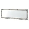 Helloshop26 Miroir mural 132 x 42 x argente