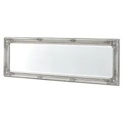 Helloshop26 Miroir mural 132 x 42 x argente