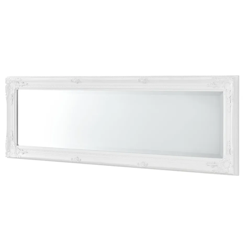 Helloshop26 Miroir mural 132 x 42 x blanc