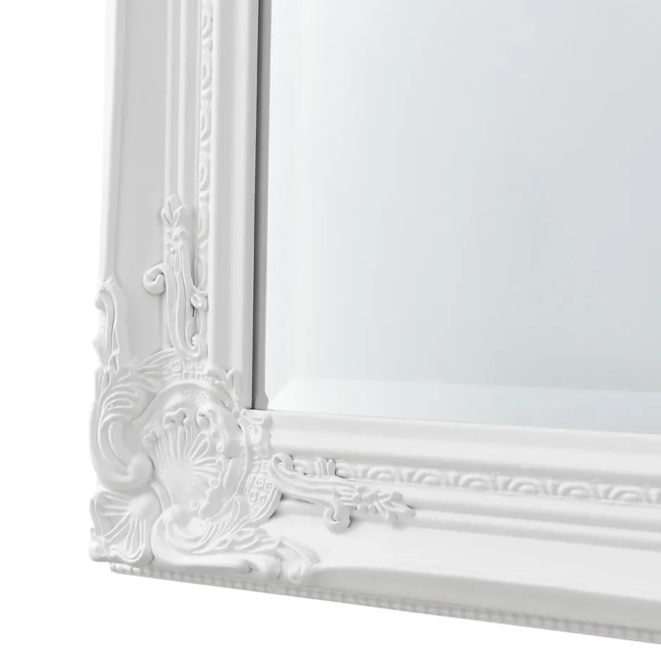 Helloshop26 Miroir mural 132 x 42 x blanc