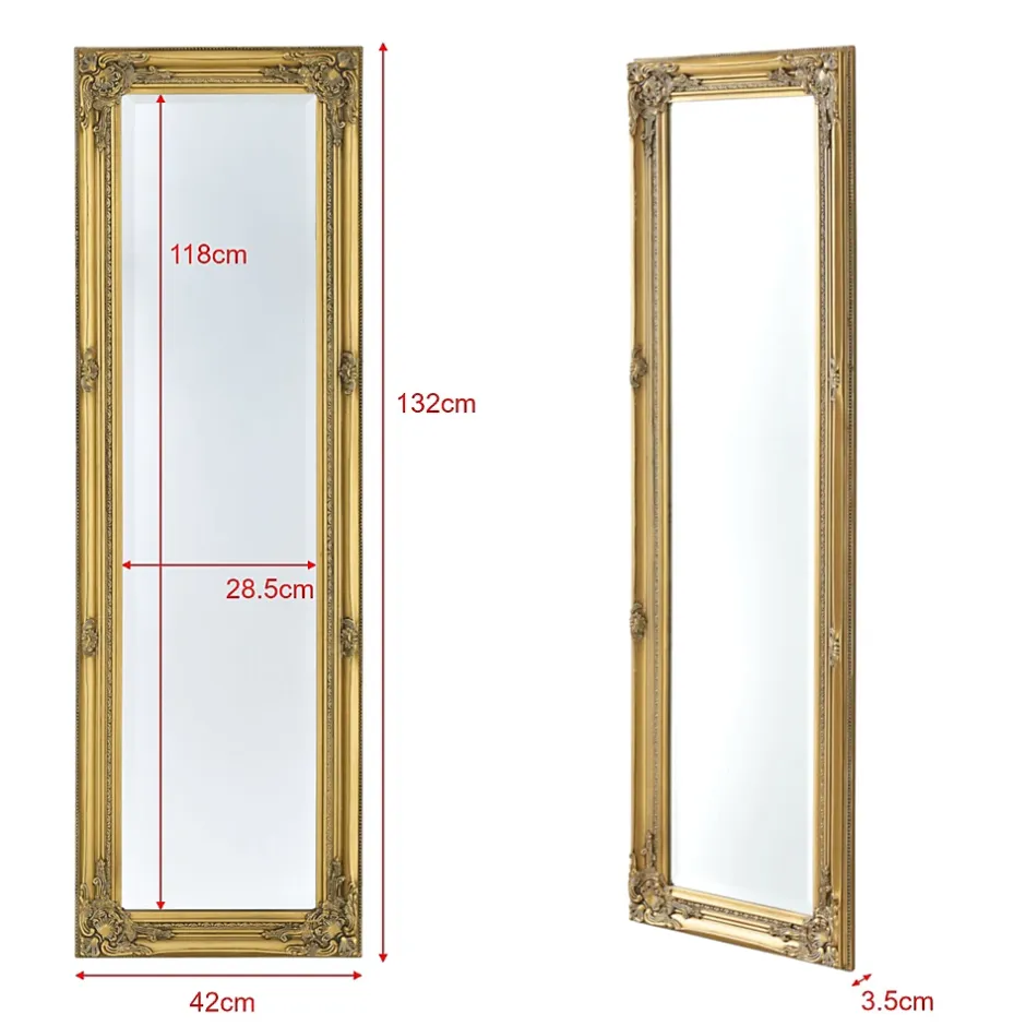 Helloshop26 Miroir mural 132 x 42 x