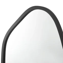 Helloshop26 Miroir mural asymetrique 62 x 50 noir