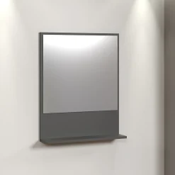 Calicosy Miroir mural avec 1 tablette L60 cm - PUREBLISS