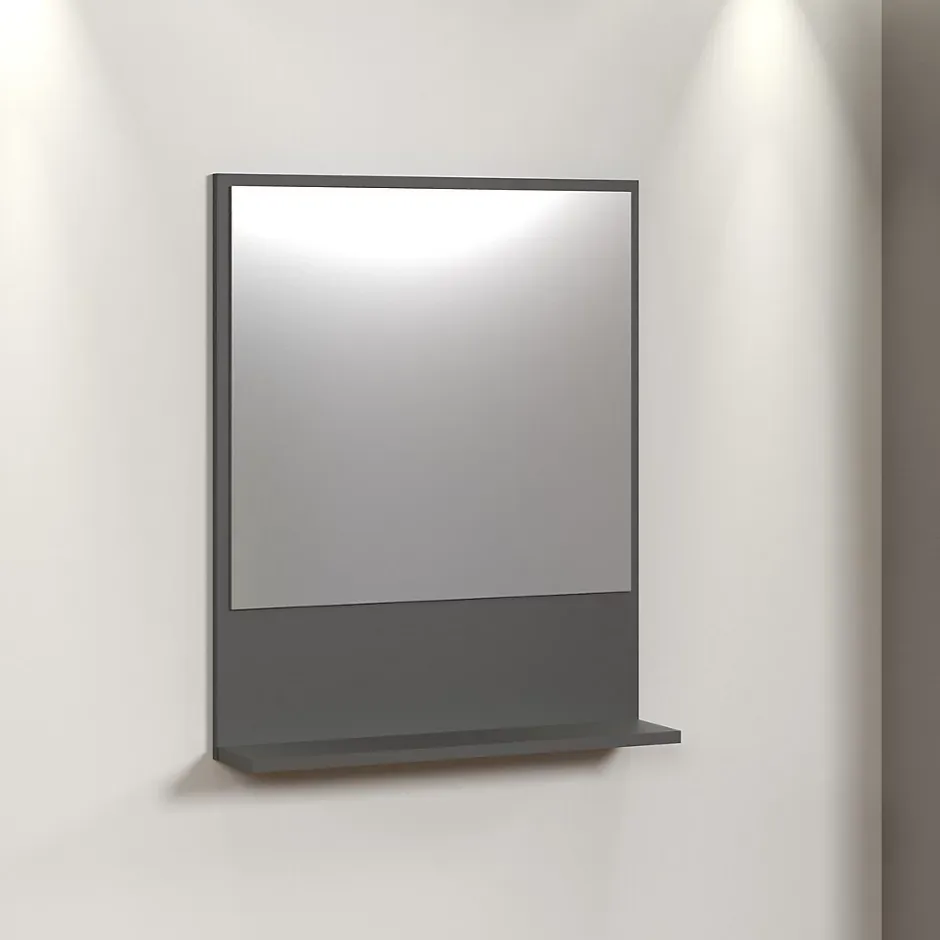 Calicosy Miroir mural avec 1 tablette L60 cm - PUREBLISS
