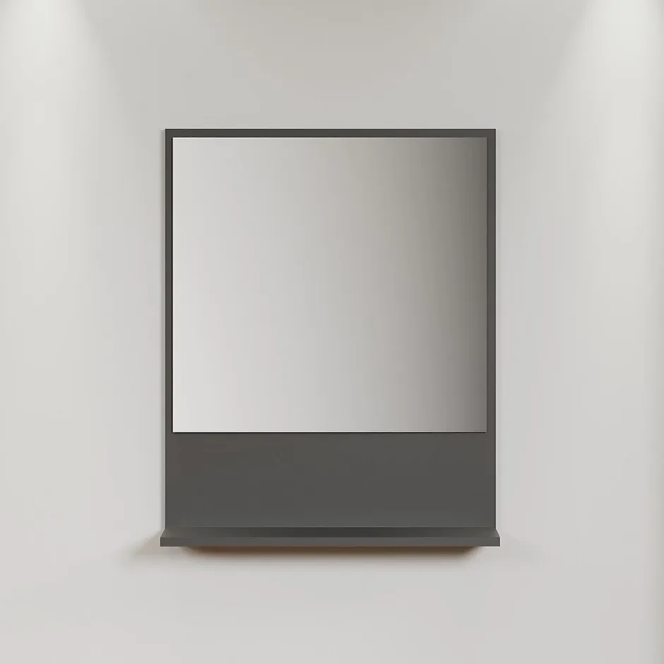 Calicosy Miroir mural avec 1 tablette L60 cm - PUREBLISS