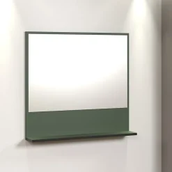 Calicosy Miroir mural avec 1 tablette L80 cm - PUREBLISS