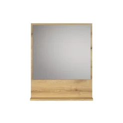 Calicosy Miroir mural avec 1 tablette L60 cm - PUREBLISS* Etagère Salle De Bains