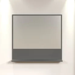 Calicosy Miroir mural avec 1 tablette L80 cm - PUREBLISS* Etagère Salle De Bains