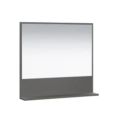 Calicosy Miroir mural avec 1 tablette L80 cm - PUREBLISS* Etagère Salle De Bains