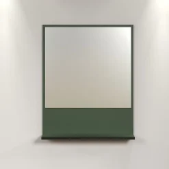 Calicosy Miroir mural avec 1 tablette L60 cm - PUREBLISS* Etagère Salle De Bains