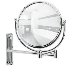 Wenko Miroir mural grossissant de salle de bain Deluxe - Diam. 19 cm