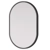 Bernstein Miroir mural oval design de salle de bain avec cadre en aluminium noir - 8144B - 40x60cm