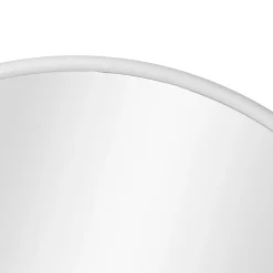 Helloshop26 Miroir mural ovale 40 x 80 blanc* Miroir Simple