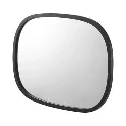 Helloshop26 Miroir mural ovale 70 x 50 noir