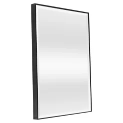 Helloshop26 Miroir mural rectangulaire 72 x 52 noir* Miroir Simple