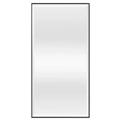 Helloshop26 Miroir mural rectangulaire 102 x 52 noir