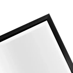 Helloshop26 Miroir mural rectangulaire 102 x 52 noir
