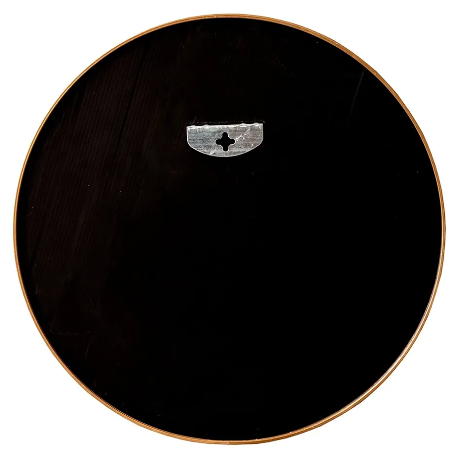 Helloshop26 Miroir mural rond 50 cm dore