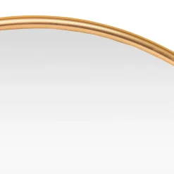 Helloshop26 Miroir mural rond 50 cm dore