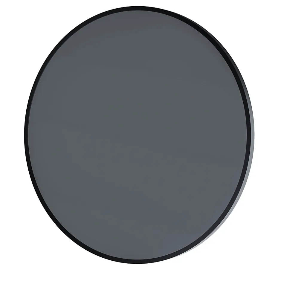 Bernstein Miroir mural rond design de salle de bain, cadre en aluminium, verre 4mm - 8232 - Couleur et Noir, 60cm