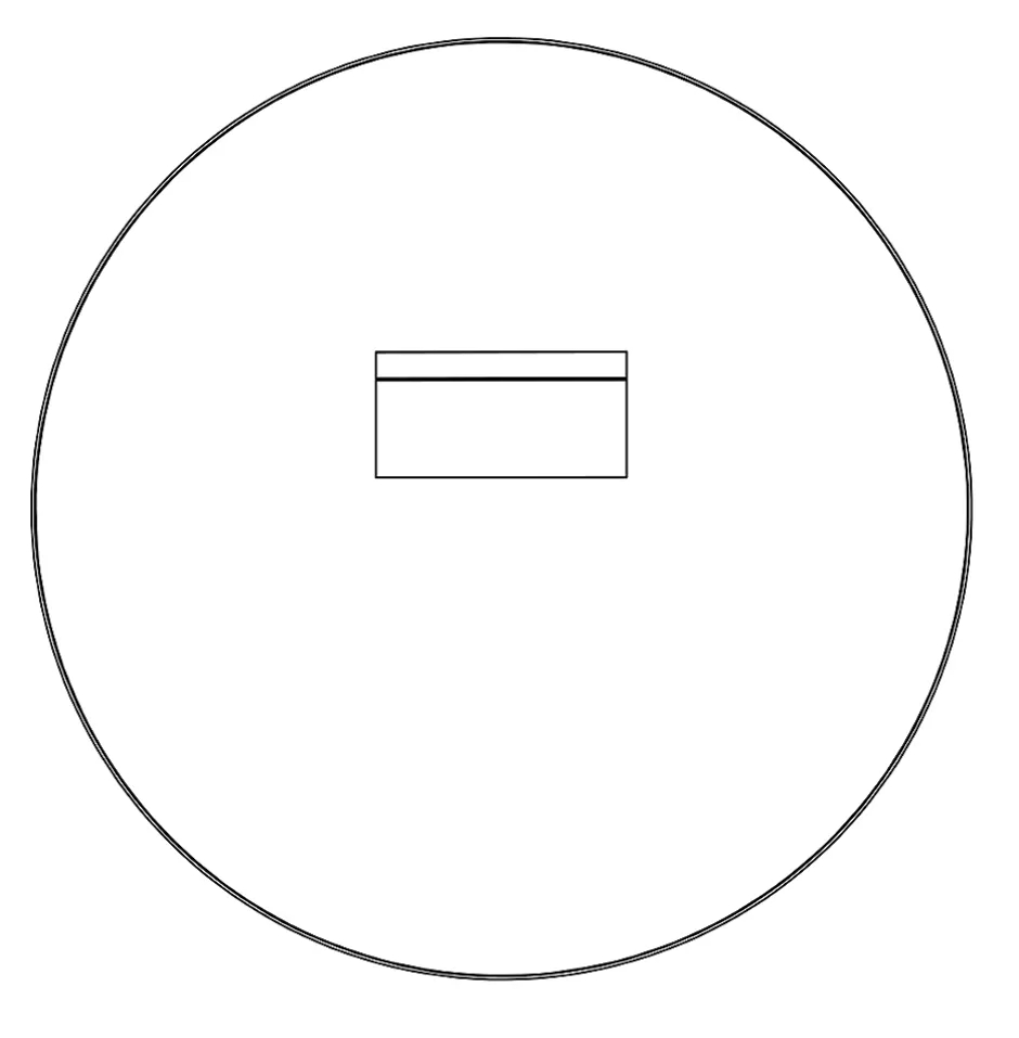 Bernstein Miroir mural rond design de salle de bain, cadre en aluminium, verre 4mm - 8232 - Couleur et Noir, 60cm