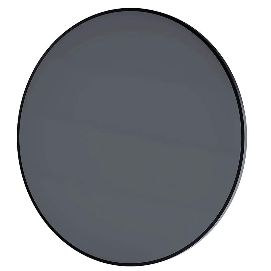 Bernstein Miroir mural rond design de salle de bain, cadre en aluminium, verre 4mm - 8232 - Couleur et Noir, 80cm