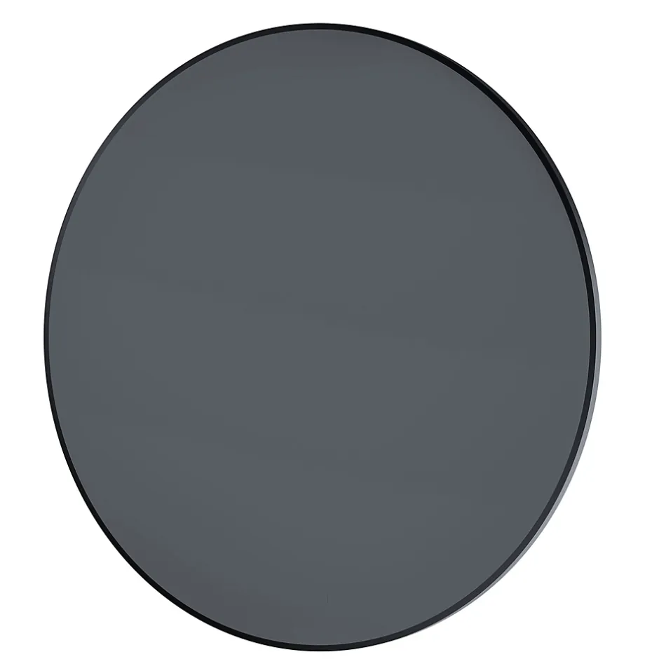 Bernstein Miroir mural rond design de salle de bain, cadre en aluminium, verre 4mm - 8232 - Couleur et Noir, 100cm
