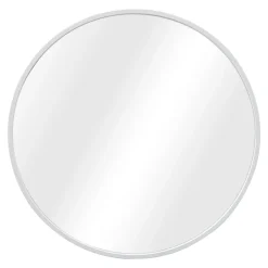 Helloshop26 Miroir mural rond diamètre 50 cm blanc