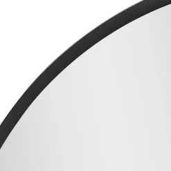 Helloshop26 Miroir mural rond diamètre 50 cm noir* Miroir Simple