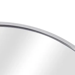 Helloshop26 Miroir mural rond diamètre 50 cm argente* Miroir Simple