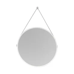 Bernstein Miroir mural rond salle de bain lumineux LED suspendu, fontion chauffante anti-buée et lumière réglable, Diamètre 60 cm, 2884