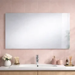 Kiamami Valentina Miroir Mural 100X60 Avec Bord Anti-Coupure* Miroir Grossissant