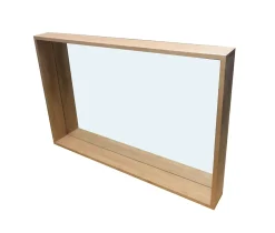 Cooke & Lewis Miroir non lumineux effet chêne l.120 x P.13 x H.80 cm, Harmon* Miroir Simple
