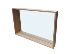 Cooke & Lewis Miroir non lumineux effet chêne l.120 x P.13 x H.80 cm, Harmon* Miroir Simple