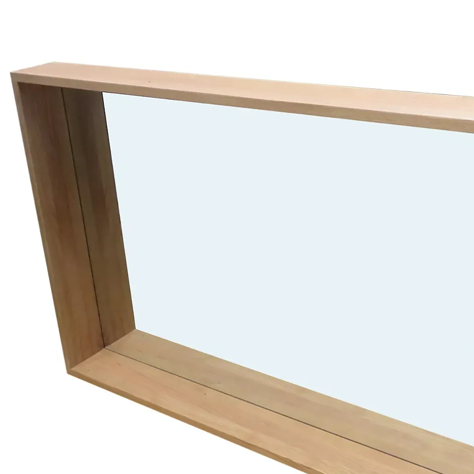 Cooke & Lewis Miroir non lumineux effet chêne l.120 x P.13 x H.80 cm, Harmon* Miroir Simple