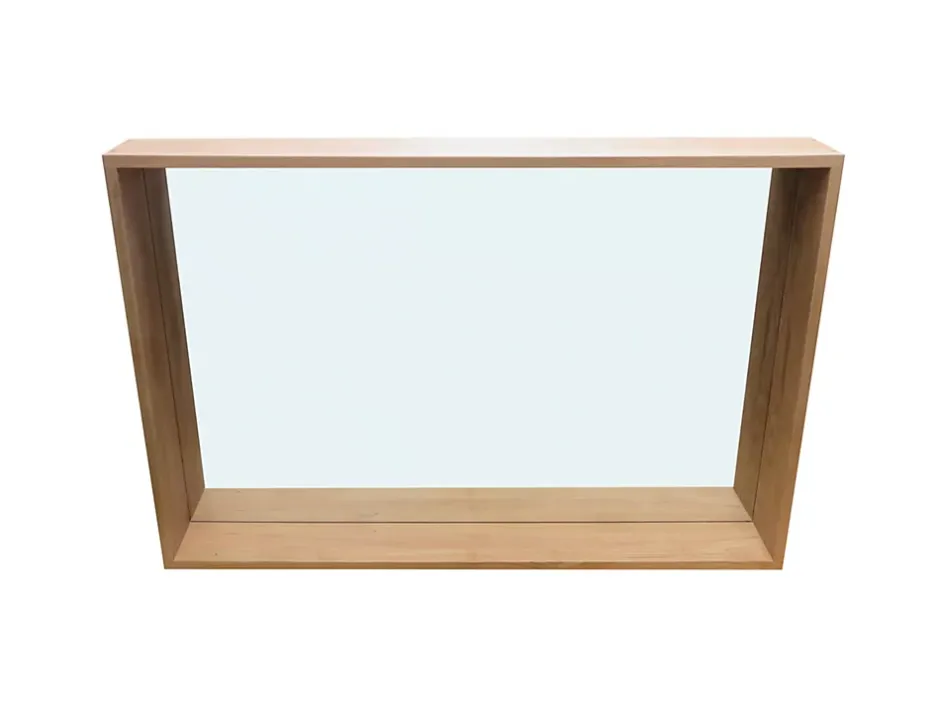 Cooke & Lewis Miroir non lumineux effet chêne l.120 x P.13 x H.80 cm, Harmon* Miroir Simple