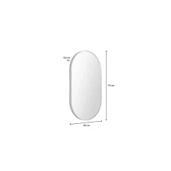 Mob-In Miroir ovale 40 x 70 cm PEPPER* Miroir Simple