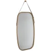 5Five Miroir ovale lanière cuir 77x43cm -