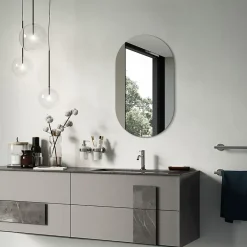 Tulup Miroir ovale 46x80 cm déco murale chambre 1 pièce* Miroir Simple