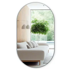 Tulup Miroir ovale 40x70 cm mural salle de bain 1 pièce