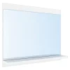 [En.Casa] Miroir pour salle de bains Krildihana 60 x 50 x 12 cm blanc en.casa