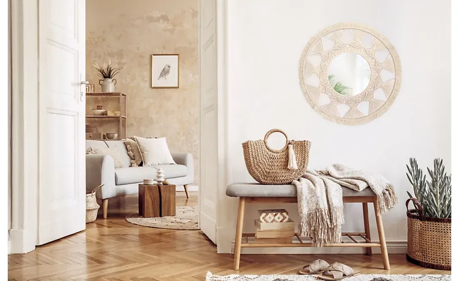 Rea MIROIR BOHO 322050 65CM BEIGE* Miroir Simple