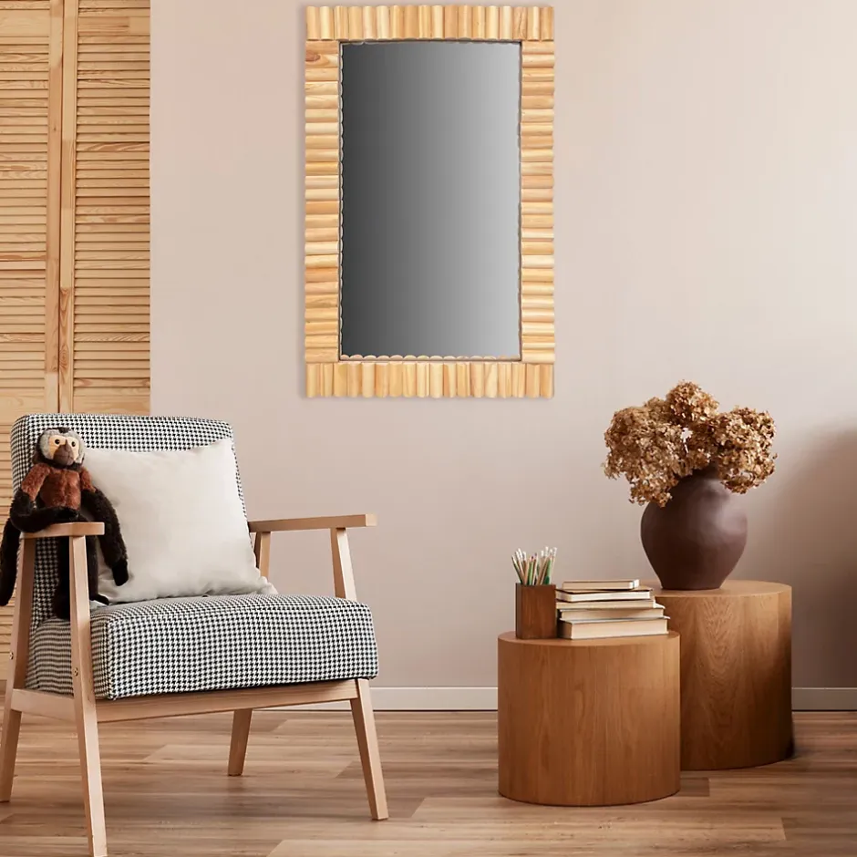 Rea MIROIR KLNA-MR03 35CM BROWN 55X35X2CM