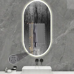 Rea MIROIR LED OVL GOLD 50X100CM 0