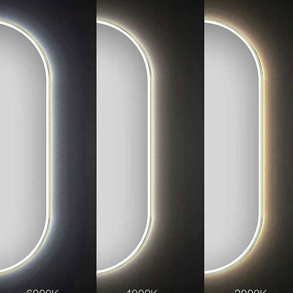 Rea MIROIR LED OVL GOLD 50X100CM 0